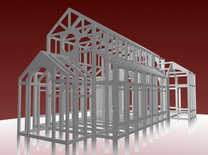 Rendering del modello strutturale