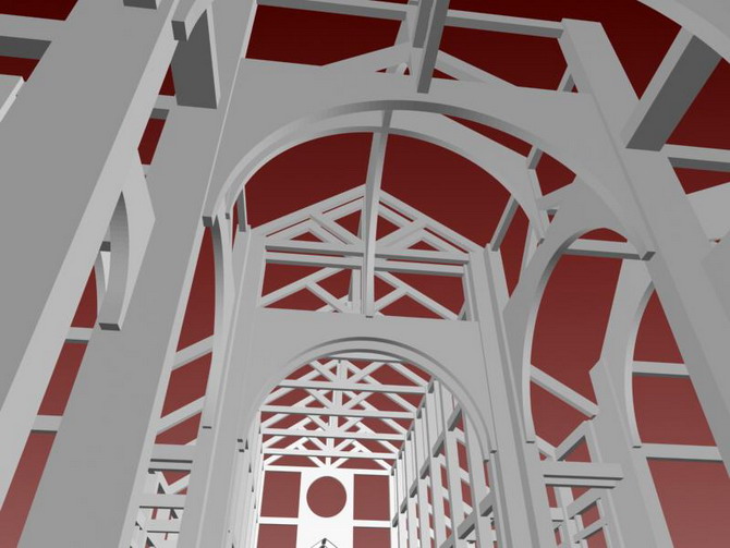 Rendering del modello strutturale