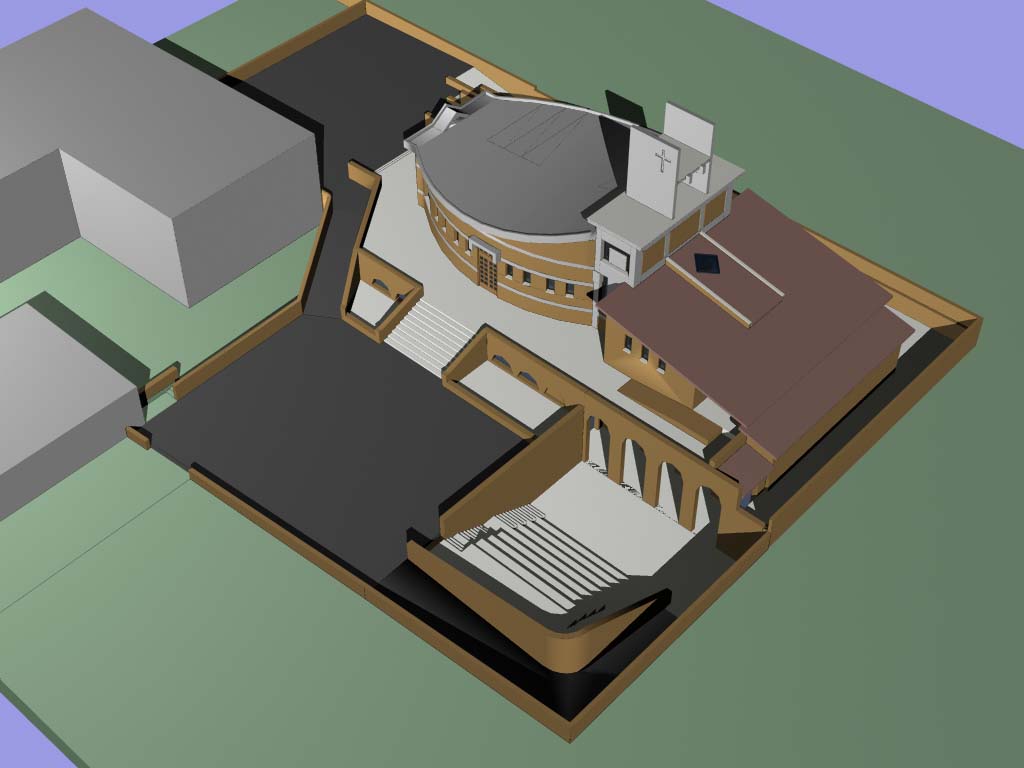 Vista generale dall'alto (rendering 3D)