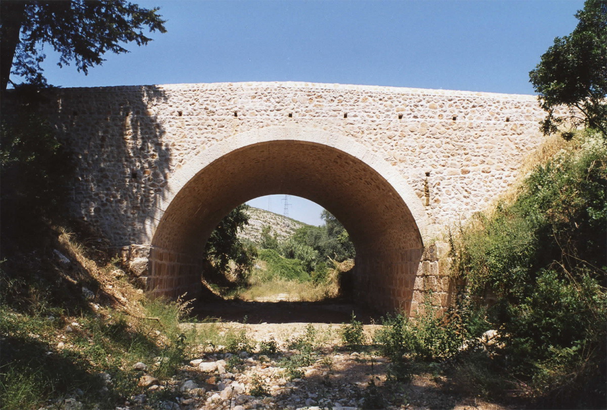 Ponte a lavori finiti: vista laterale