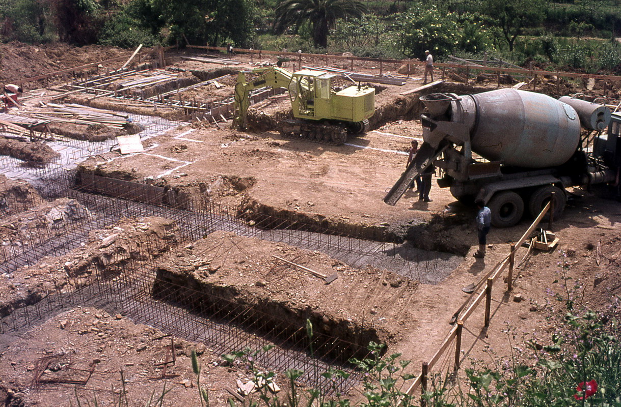 armatura e getto delle fondazioni