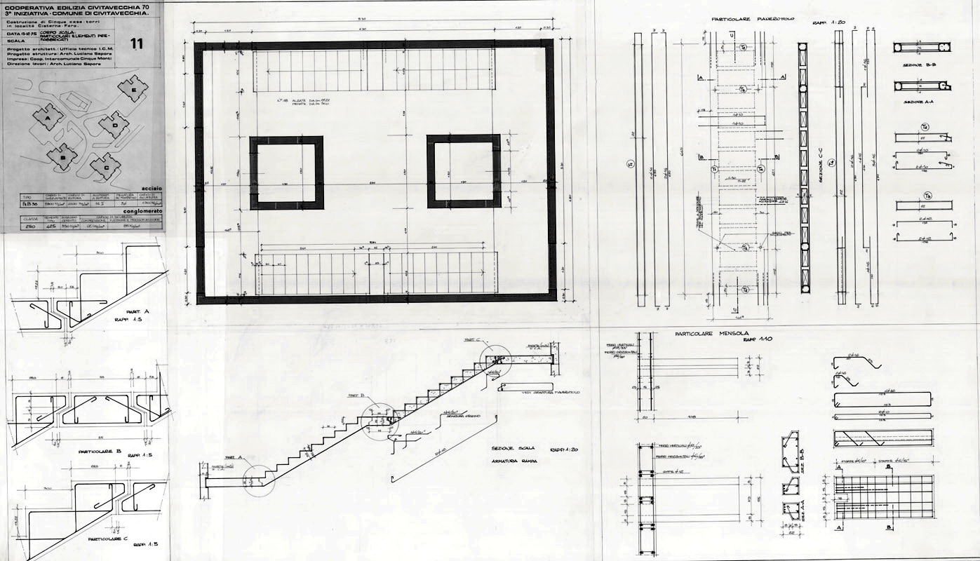 Armatura elementi prefabbricati in cantiere